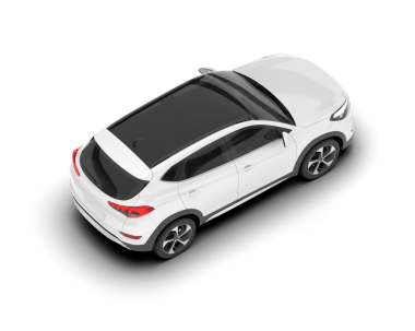 modern beyaz araba beyaz arka planda izole edilmiş 3 boyutlu görüntüleme
