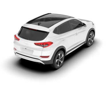 Arka planda izole edilmiş gerçekçi araba