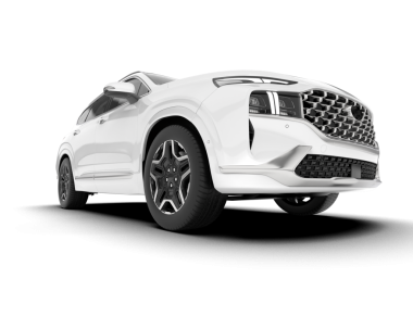 Lüks araba modern araba izole edilmiş. 3d oluşturma