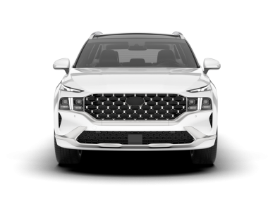 Beyaz arka planda beyaz lüks bir cip var. 3d oluşturma