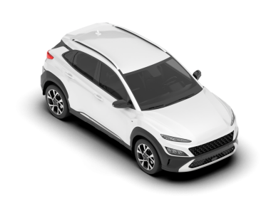 Arka planda modern bir araba. 3D görüntüleme - illüstrasyon