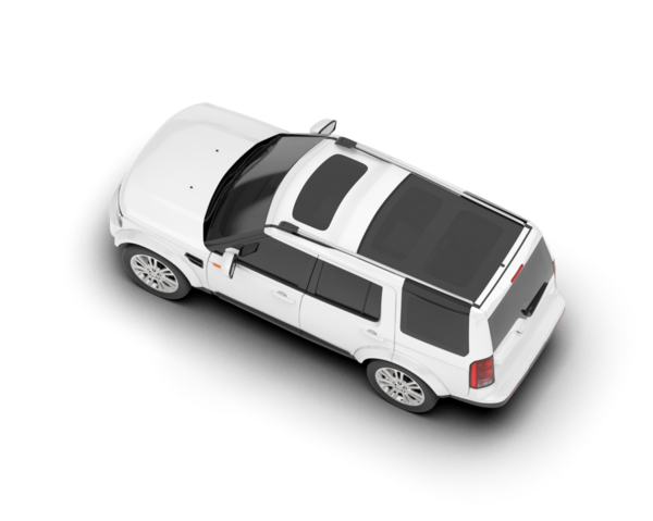 beyaz araba 3 boyutlu görüntüleme