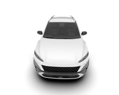 araba beyaz arkaplanda izole edildi