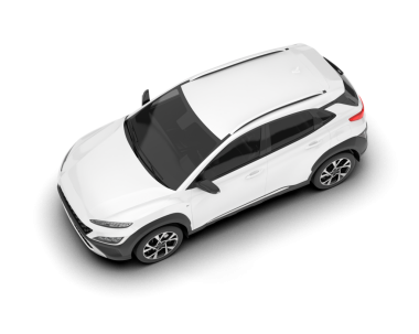 Arka planda izole edilmiş gerçekçi bir SUV aracı. 3D görüntüleme - illüstrasyon