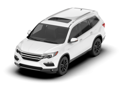 Beyaz, modern SUV beyaz bir arka planda izole edildi. 3d oluşturma