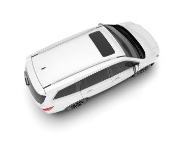 araba beyaz renk 3D görüntüleme