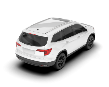 beyaz arkaplanda modern araba