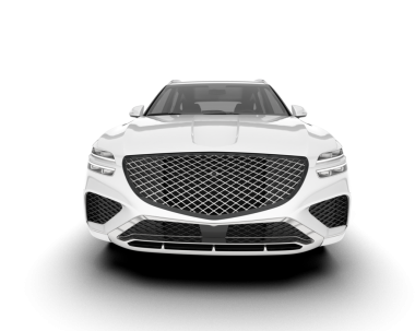 Modern lüks araba beyaz zemin üzerine.