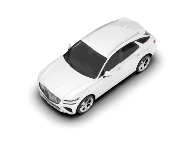 Gerçekçi araba izole edilmiş vektör çizimi. 3d oluşturma