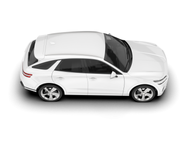 Beyaz arka planda modern bir araba. vektör illüstrasyonu.