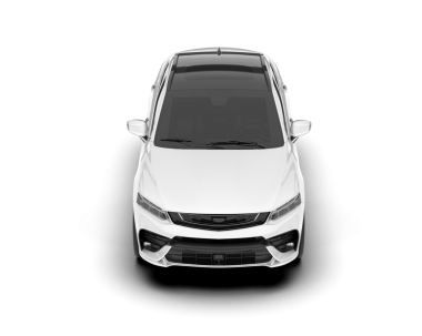 Gerçekçi bir araba. Ön manzara. Beyaz bir arka planda izole edilmiş. vektör illüstrasyonu.