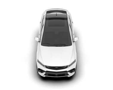 beyaz arkaplanda izole edilmiş araba 3 boyutlu görüntüleme