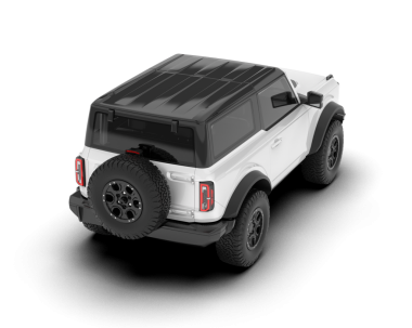 SUV beyaz arka planda izole edildi. 3D görüntüleme - illüstrasyon