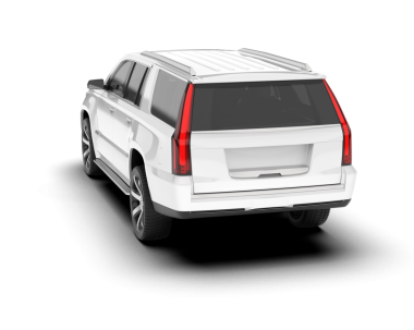 Beyaz arkaplandaki araba.