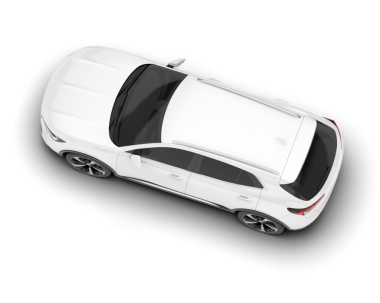 Beyaz araba izole edildi. araba.