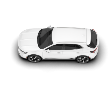 modern araba beyaz arka planda izole edildi. 3 boyutlu çizim - illüstrasyon