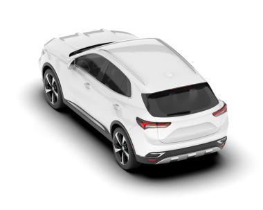 beyaz arka planda modern beyaz araba