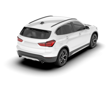 Beyaz arka planda modern lüks bir cip. 3d oluşturma.