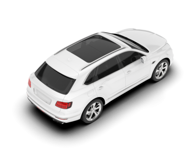 Araba beyaz zemin üzerine