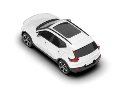 Modern lüks araba. Beyaz arka planda izole edilmiş. 3d görüntüleme