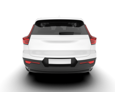 Gerçekçi SUV ön görüş. 3d oluşturma