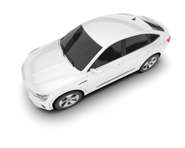 modern araba beyaz üzerine izole