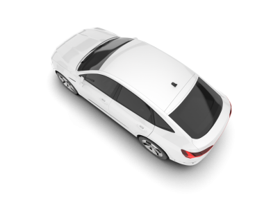 beyaz arkaplanda modern araba