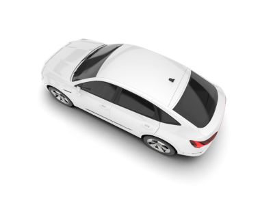 Modern lüks araba izole edilmiş. 3d oluşturma