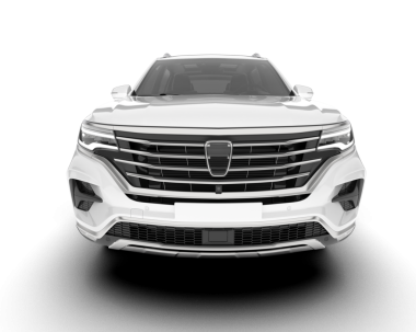 modern beyaz araba arka planda izole edilmiş