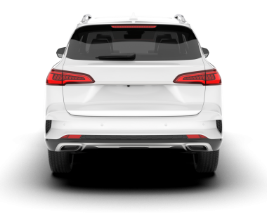 modern araba ön görünümü beyaz üzerine izole