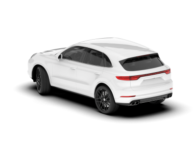 modern lüks beyaz araba beyaz arka planda izole.