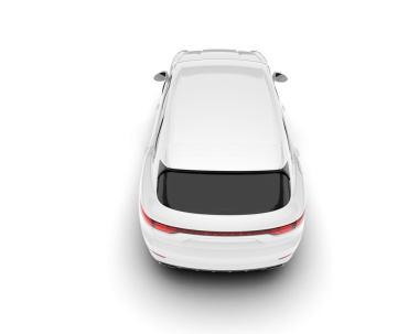 araba beyaz arkaplanda izole edildi.