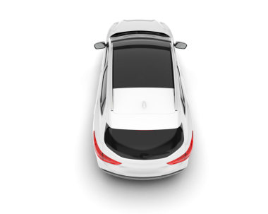 modern araba beyaz arka planda izole edildi. 3 d illüstrasyon