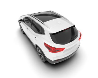 Modern araba arka planda izole edilmiş. 3d oluşturma