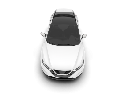 Modern araba izole edilmiş. Beyaz arka planı olan bir araba. 3 boyutlu illüstrasyon. 3d oluşturma.