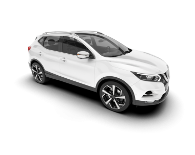 Arka planda izole edilmiş gerçekçi bir SUV aracı. 3D görüntüleme - illüstrasyon