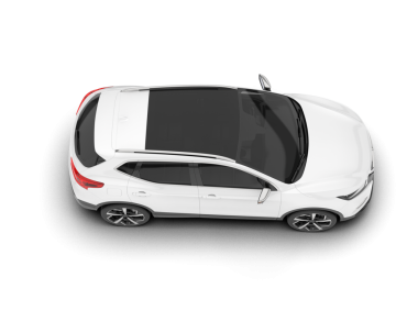 araba beyaz renk 3d illüstrasyon