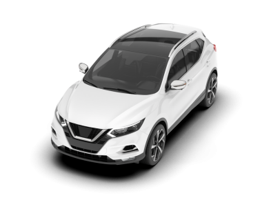 Arka planda izole edilmiş gerçekçi bir SUV aracı. 3D görüntüleme - illüstrasyon