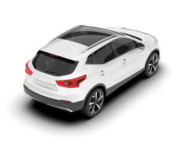 beyaz arka planda modern araba.