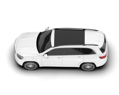 Beyaz arkaplandaki araba