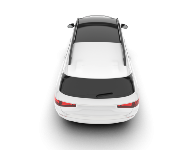 araba beyaz arkaplanda izole edildi.