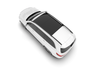 beyaz arka planda modern araba