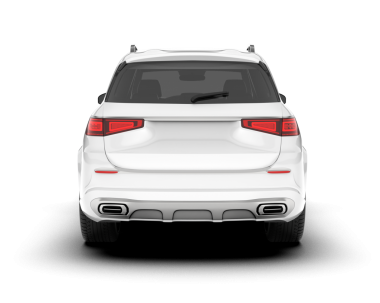 Araba beyaz arka planda izole edilmiş. ön görünüm