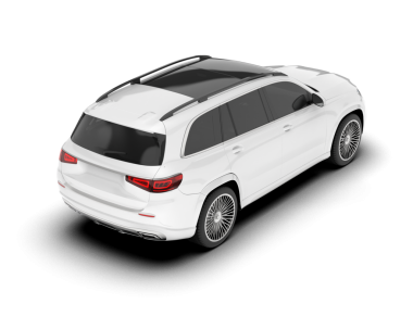 modern lüks sedan gölgeli beyaz arka planda izole edilmiş.