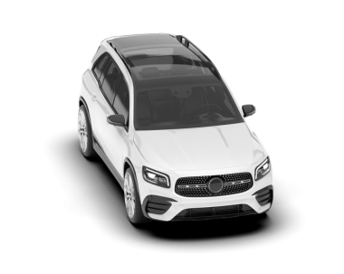 beyaz arka planda modern beyaz sedan araba