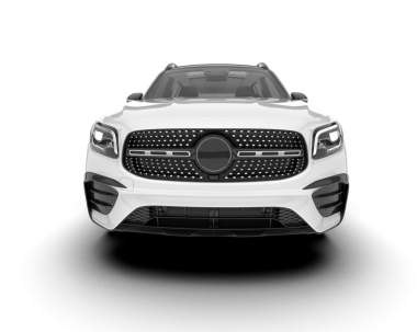 beyaz arka planda modern araba.