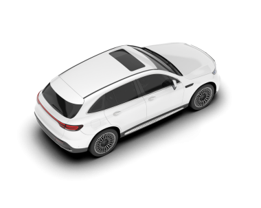 Beyaz arka planda modern bir araba. 3D görüntüleme - 3d illüstrasyon