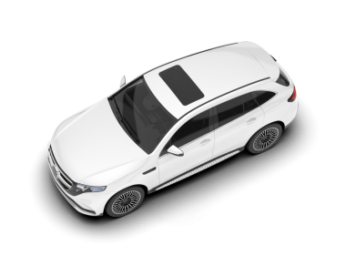 Siyah arka planı olan beyaz SUV