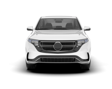 Beyaz arka planda beyaz modern araba