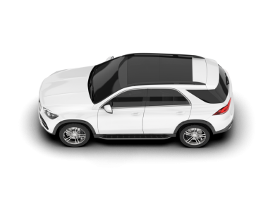 beyaz araba yan görünümü